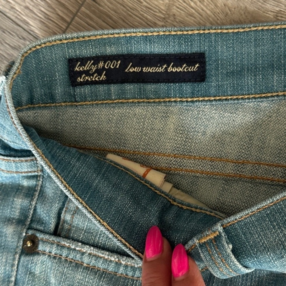 Citizens Of Humanity Jeans 29 Light Wash Kelly #001 Stretch Low Waist Bootcut - Picture 9 of 10